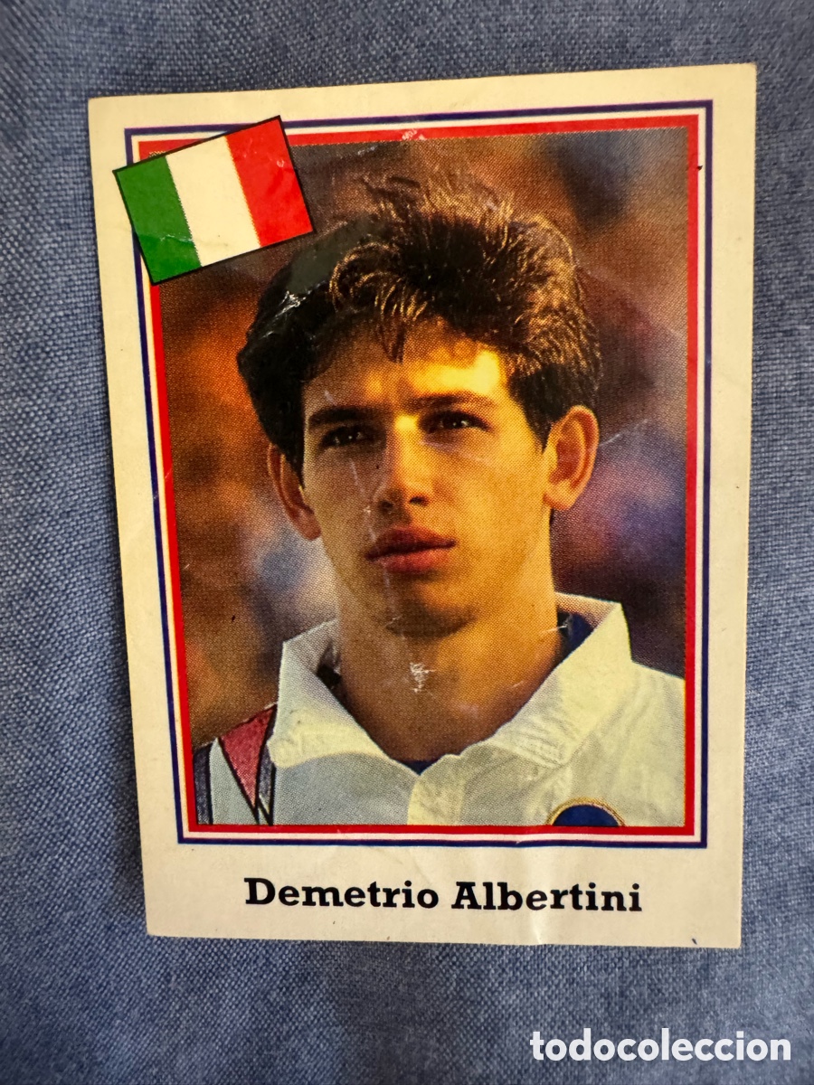 Coleccionismo Cromos antiguos: Demetrio Albertini n&deg;301 - Euroflash -World Cup USA 1994