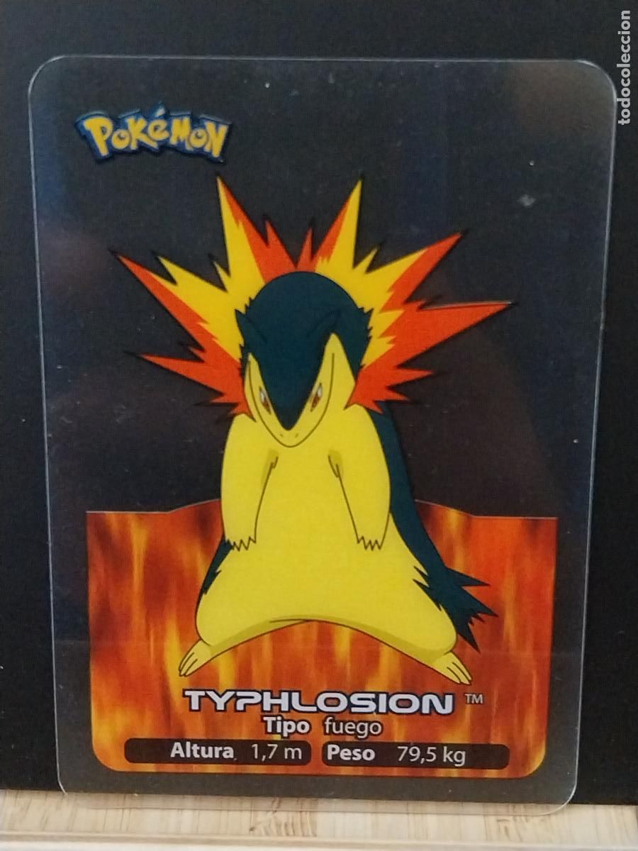 Coleccionismo Cromos antiguos: POKEMON LAMINCARDS EDIBAS MC CROMO 006 TYPHLOSION A&Ntilde;O 2005 JUGADA ORIGINAL