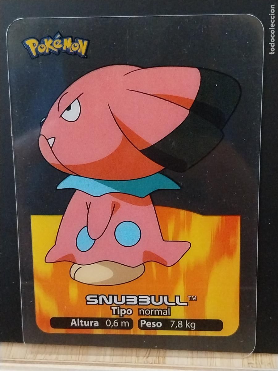 Coleccionismo Cromos antiguos: POKEMON LAMINCARDS EDIBAS MC CROMO 055 SNUBBULL A&Ntilde;O 2005 JUGADA ORIGINAL
