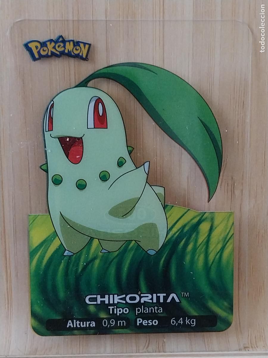Coleccionismo Cromos antiguos: POKEMON LAMINCARDS EDIBAS MC CROMO 001 CHIKORITA A&Ntilde;O 2006 JUGADA ORIGINAL
