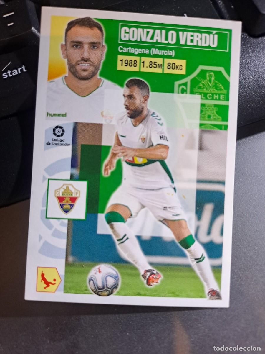 Coleccionismo Cromos antiguos: CROMO GONZALO VERDU 6 ELCHE LIGA 2020 2021 20 21 ESTE PANINI NUNCA PEGADO