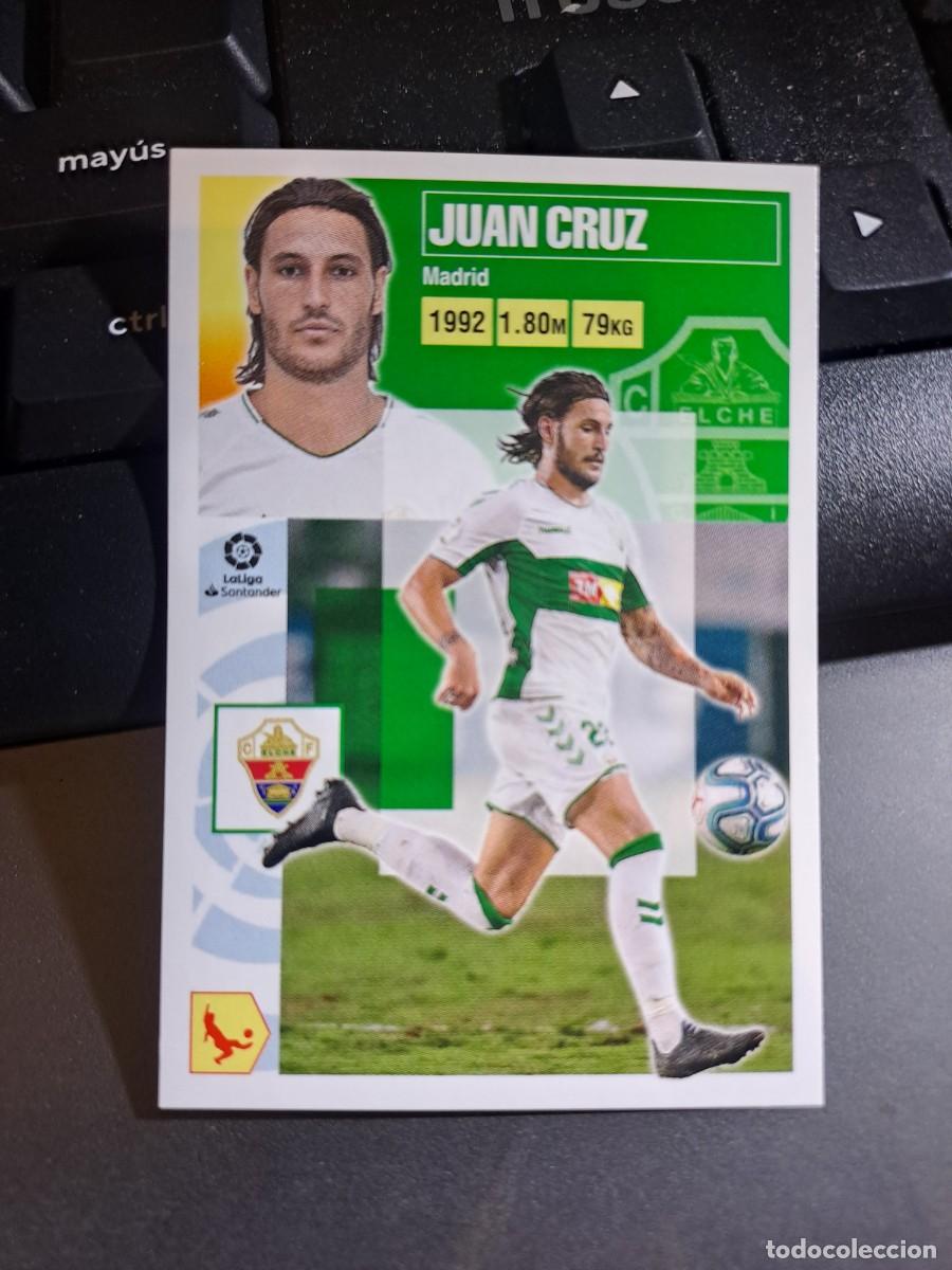Coleccionismo Cromos antiguos: CROMO JUAN CRUZ 9 ELCHE LIGA 2020 2021 20 21 ESTE PANINI NUNCA PEGADO