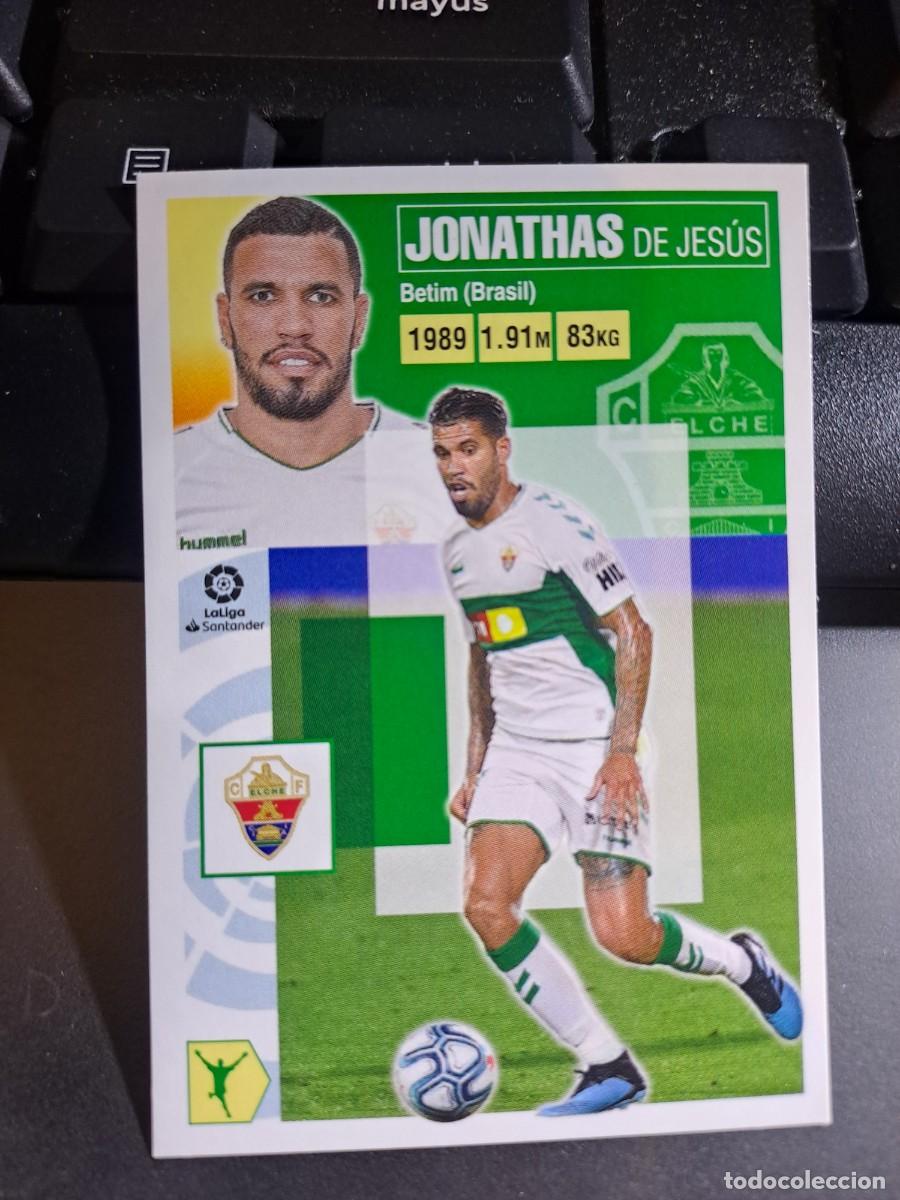 Coleccionismo Cromos antiguos: CROMO JONATHAS 18 ELCHE LIGA 2020 2021 20 21 ESTE PANINI NUNCA PEGADO