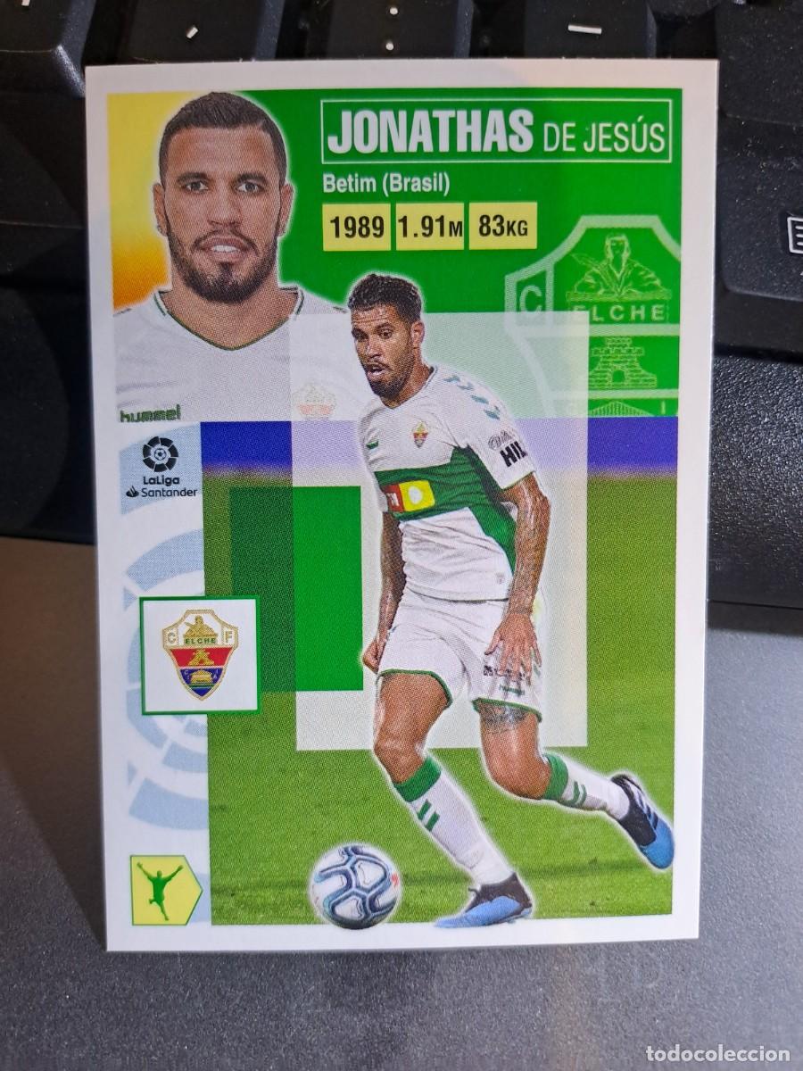 Coleccionismo Cromos antiguos: CROMO JONATHAS 18 ELCHE LIGA 2020 2021 20 21 ESTE PANINI NUNCA PEGADO
