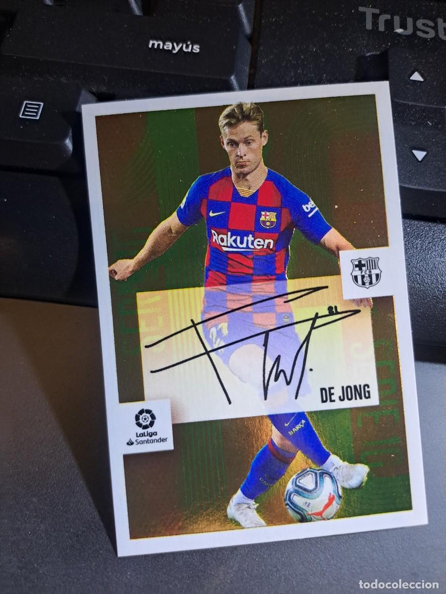 Coleccionismo Cromos antiguos: CROMO DE JONG 3 BARCELONA SERIE 10 LIGA 2020 2021 20 21 ESTE PANINI NUNCA PEGADO