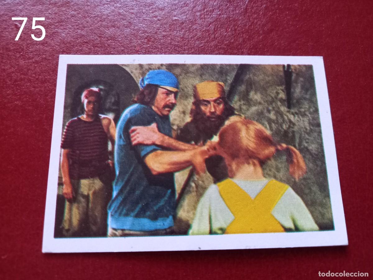 Coleccionismo Cromos antiguos: Cromo n.75 pipi calzaslargas 1974 fher (sin pegar)