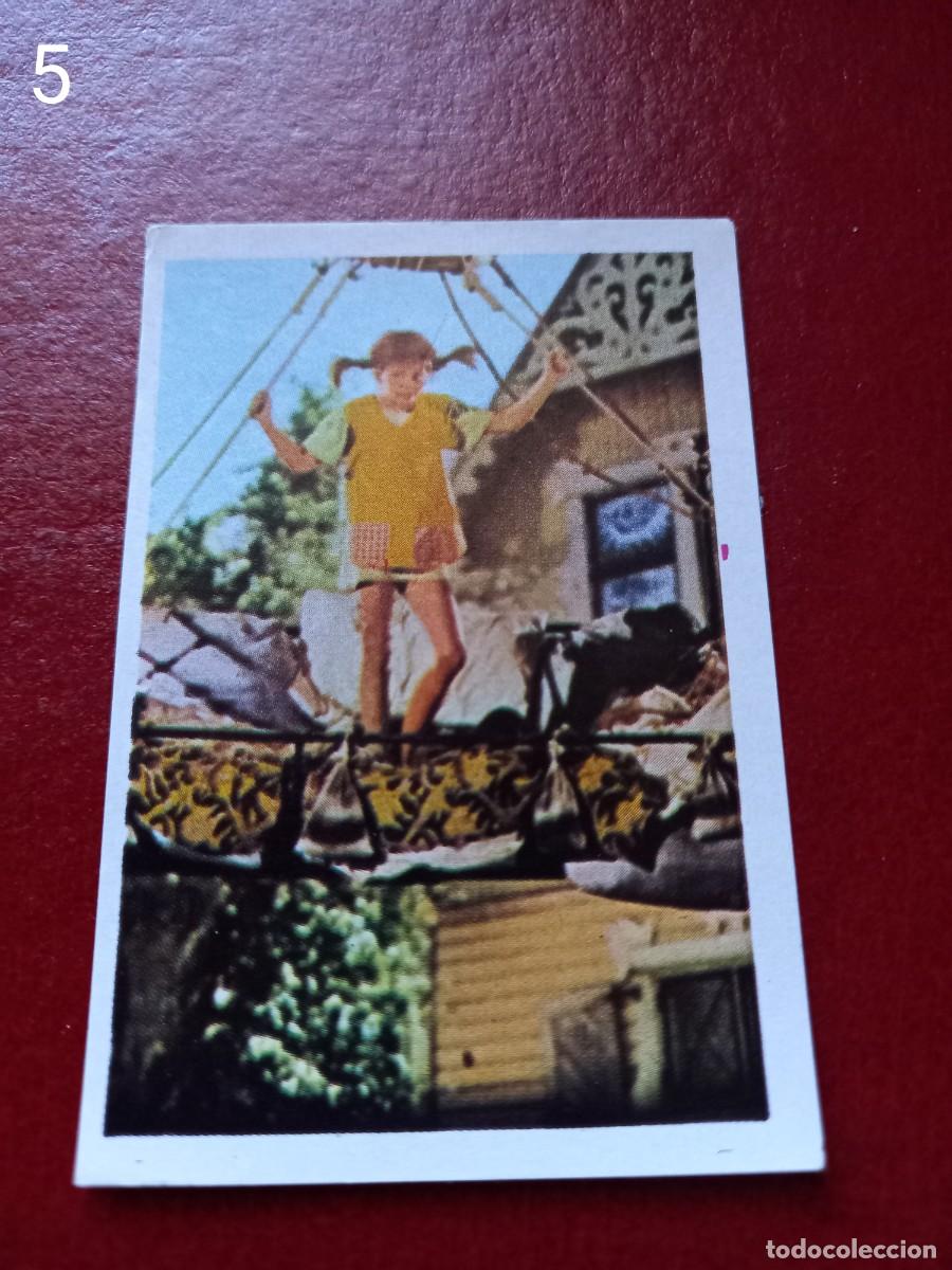 Coleccionismo Cromos antiguos: Cromo n.5 pipi calzaslargas 1974 fher (sin pegar)
