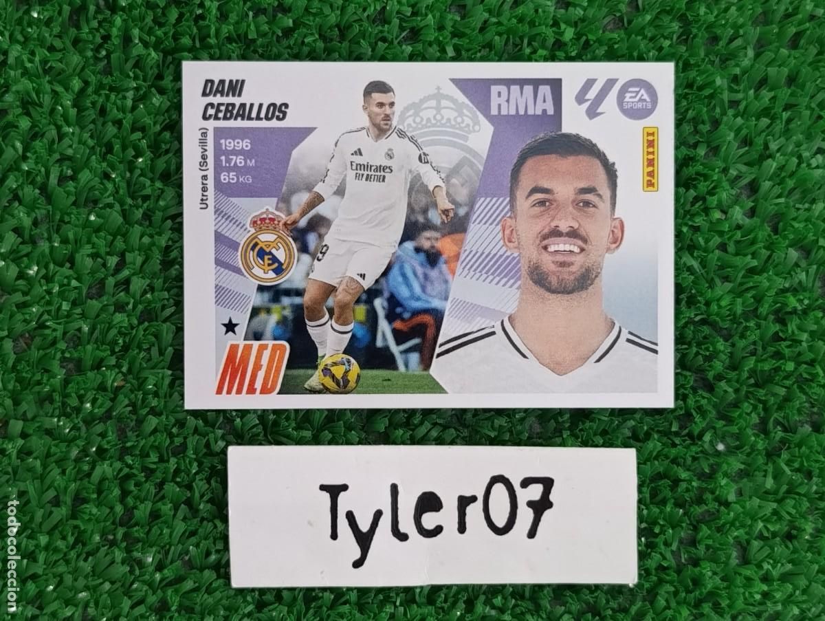 Coleccionismo Cromos antiguos: DANI CEBALLOS REAL MADRID 13 LIGA ESTE 2025 2026 25 26