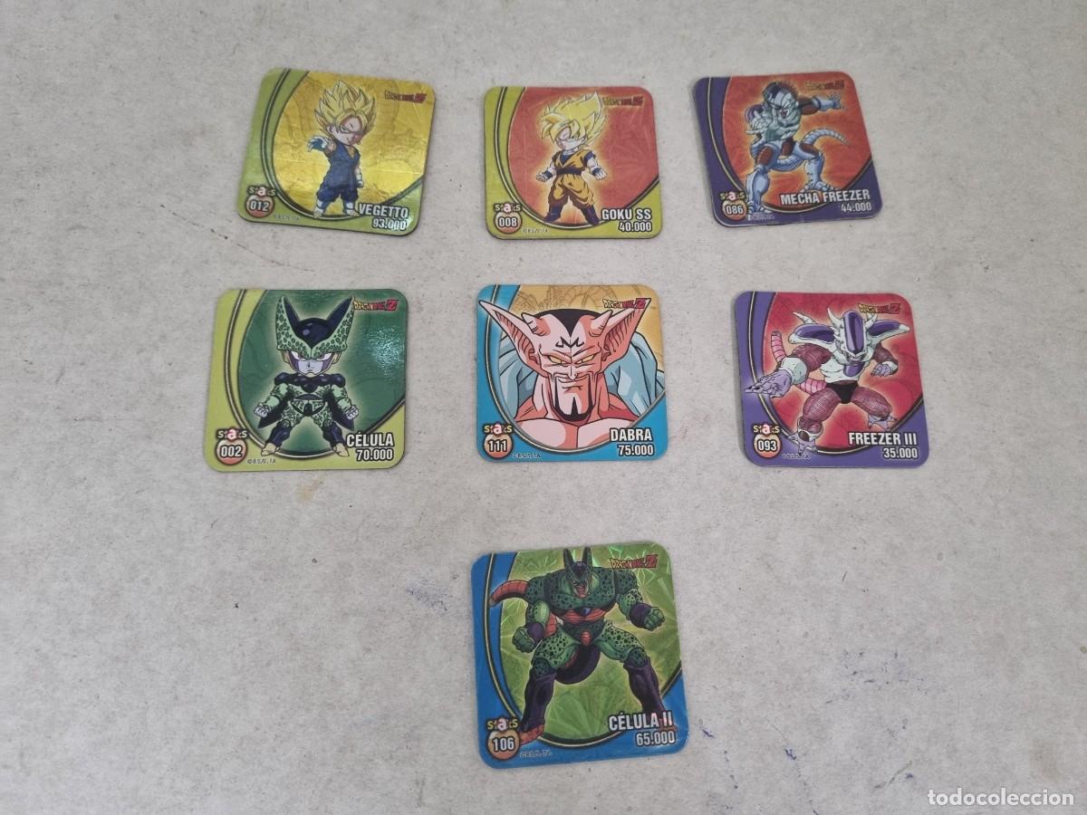Coleccionismo Cromos antiguos: Lote de 7 imanes Drag&oacute;n Ball Z