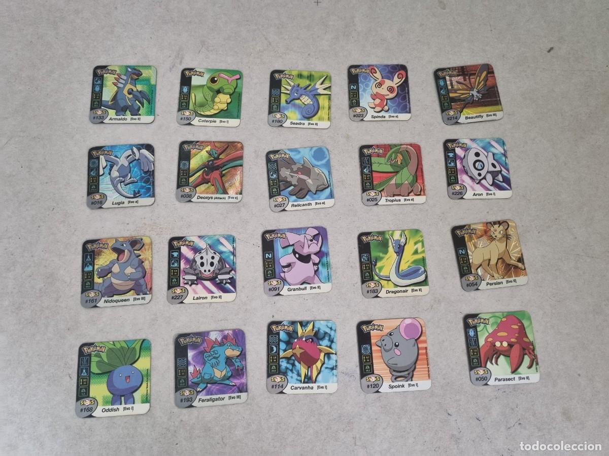 Coleccionismo Cromos antiguos: Lote de 20 imanes Pokemon