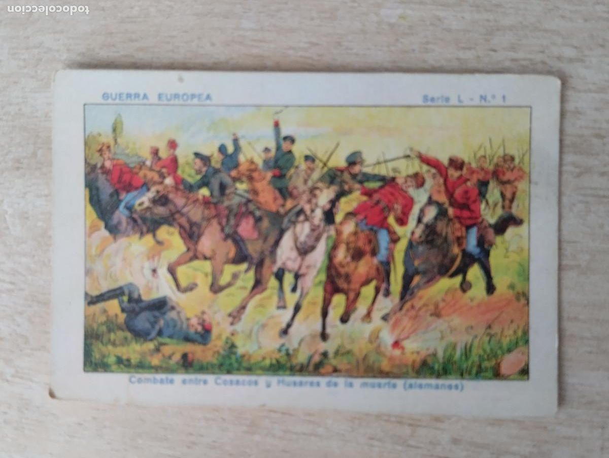 Coleccionismo Cromos antiguos: Guerra Europea. CROMO Serie L. Chocolate Pi.