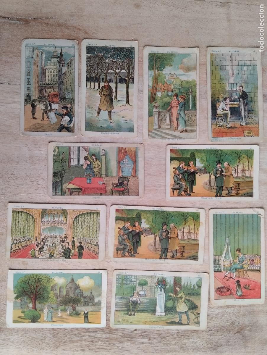 Coleccionismo Cromos antiguos: LOTE 11 CROMOS. EL TUNEL. CHOCOLATE CHOCOLATE AMATLLER