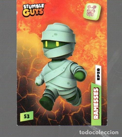 Coleccionismo Cromos antiguos: CROMOS DE STUMBLE GUYS DE PANINI DEL A&Ntilde;O 2023 N&ordm; 52 RAMESSES