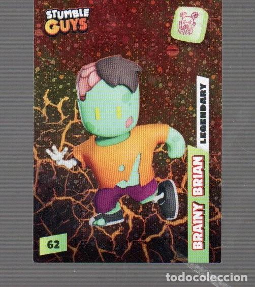 Coleccionismo Cromos antiguos: CROMOS DE STUMBLE GUYS DE PANINI DEL A&Ntilde;O 2023 N&ordm; 62 BRAINY BRIAN