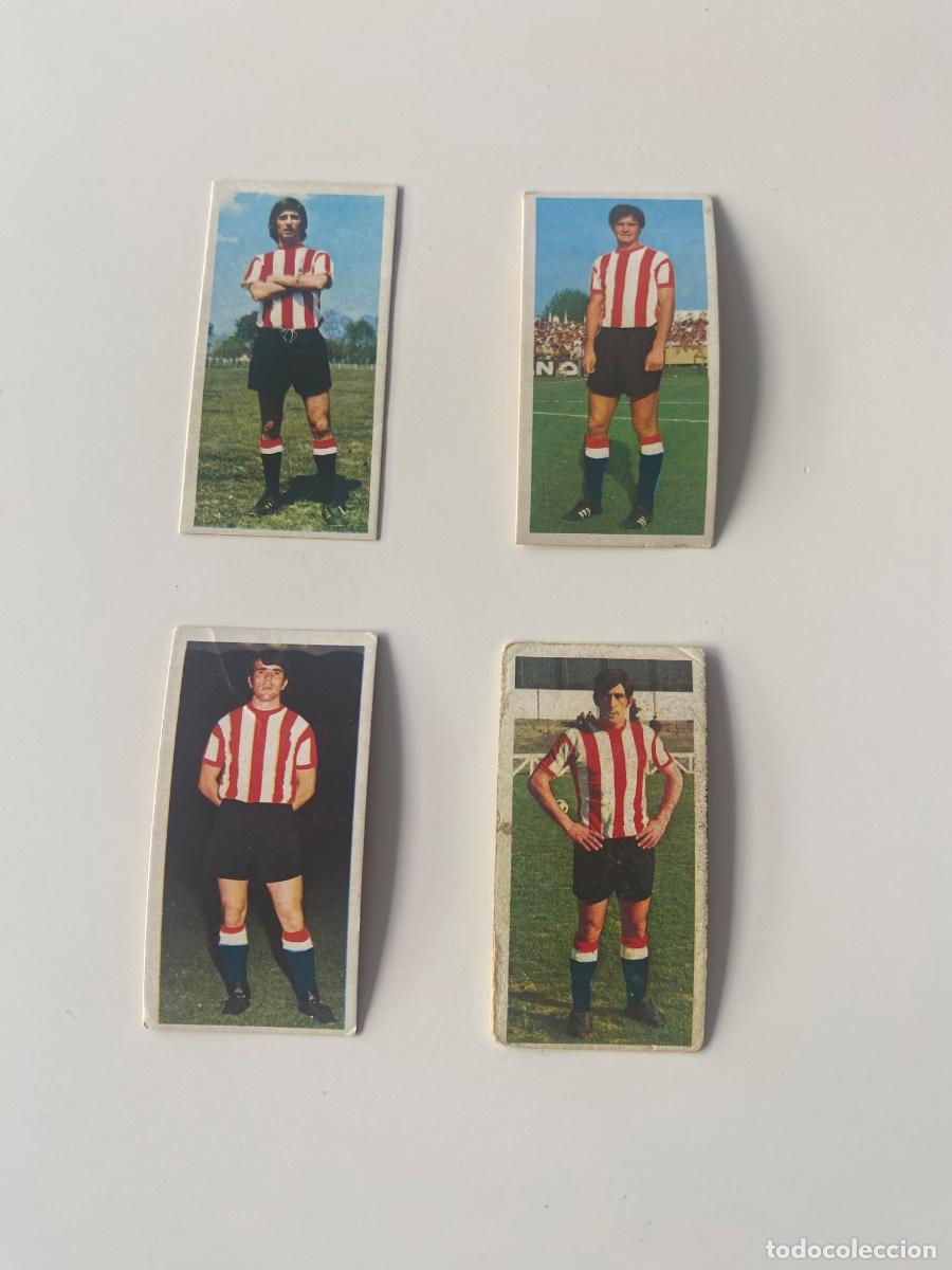 Coleccionismo Cromos antiguos: Este 75-76 lote 4 cromos Athletic