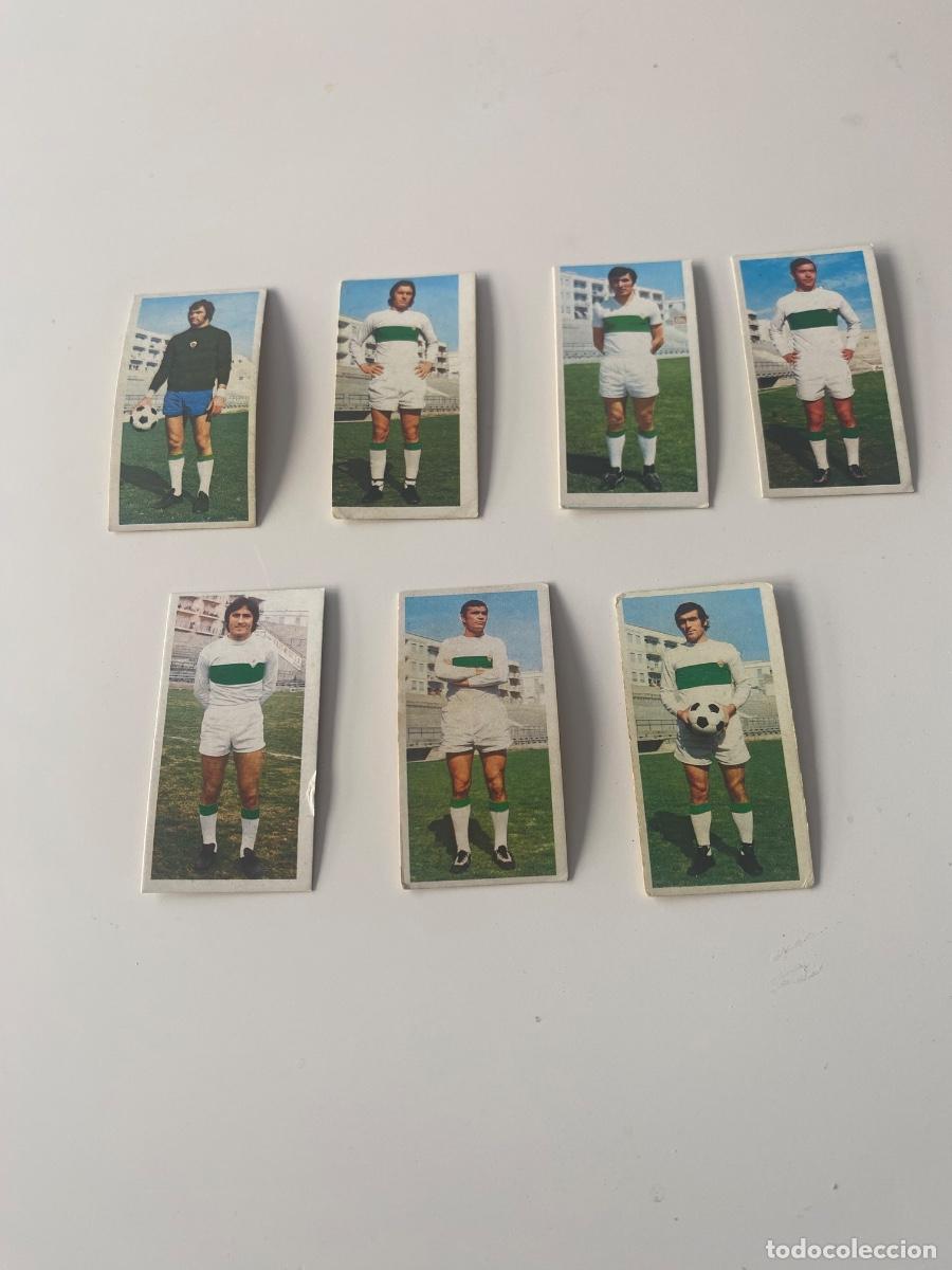 Coleccionismo Cromos antiguos: Este 75-76 lote 7 cromos Elche sin pegar