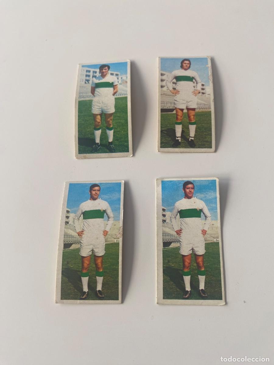 Coleccionismo Cromos antiguos: Este 75-76 lote 4 cromos Elche