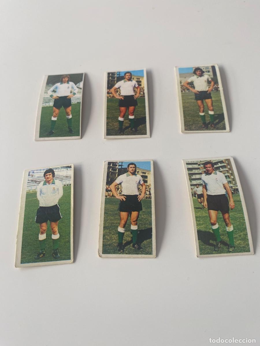 Coleccionismo Cromos antiguos: Este 75-76 lote 6 cromos Racing nunca pegados