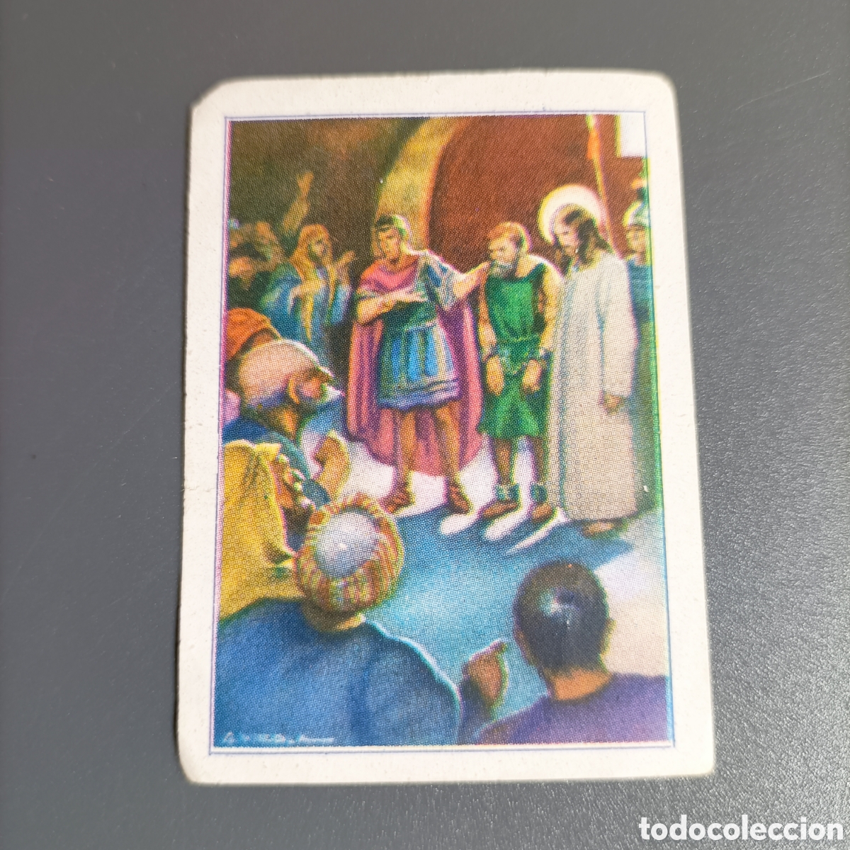 Coleccionismo Cromos antiguos: CROMO CHOCOLATES TUPINAMBA. HISTORIA SAGRADA. №42 JES&Uacute;S Y BARRAB&Aacute;S