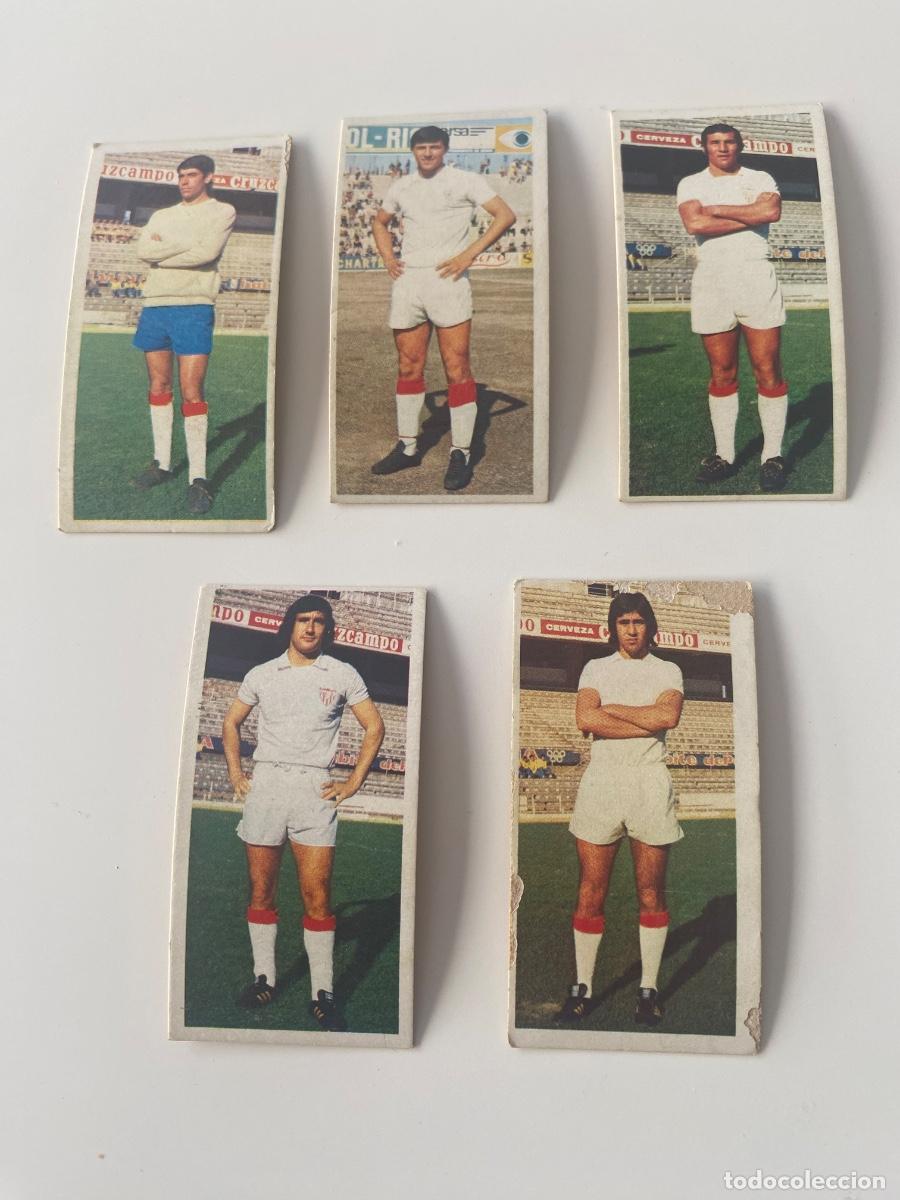Coleccionismo Cromos antiguos: Este 75-76 Sevilla lote 5 cromos