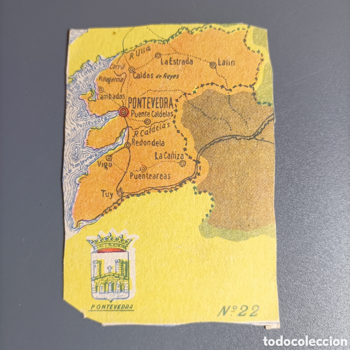 Coleccionismo Cromos antiguos: CROMO LA FUENSANTA. №22 PONTEVEDRA