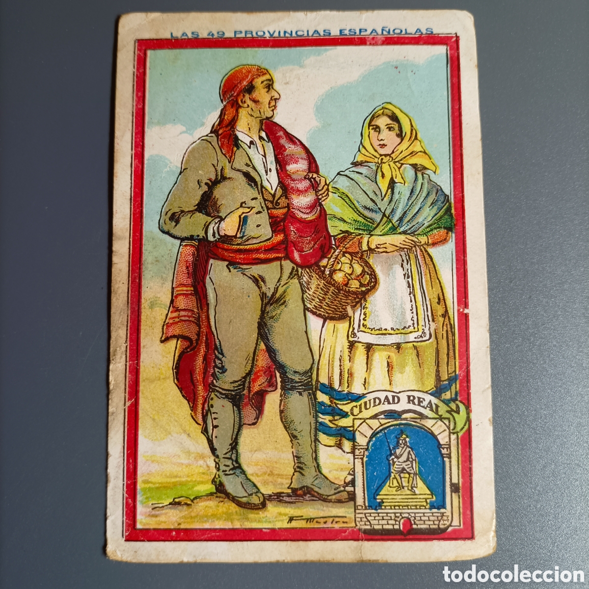Coleccionismo Cromos antiguos: ANTIGUO CROMO CHOCOLATES AMATLLER. LAS 49 PROVINCIAS ESPA&Ntilde;OLAS. №39 CIUDAD REAL