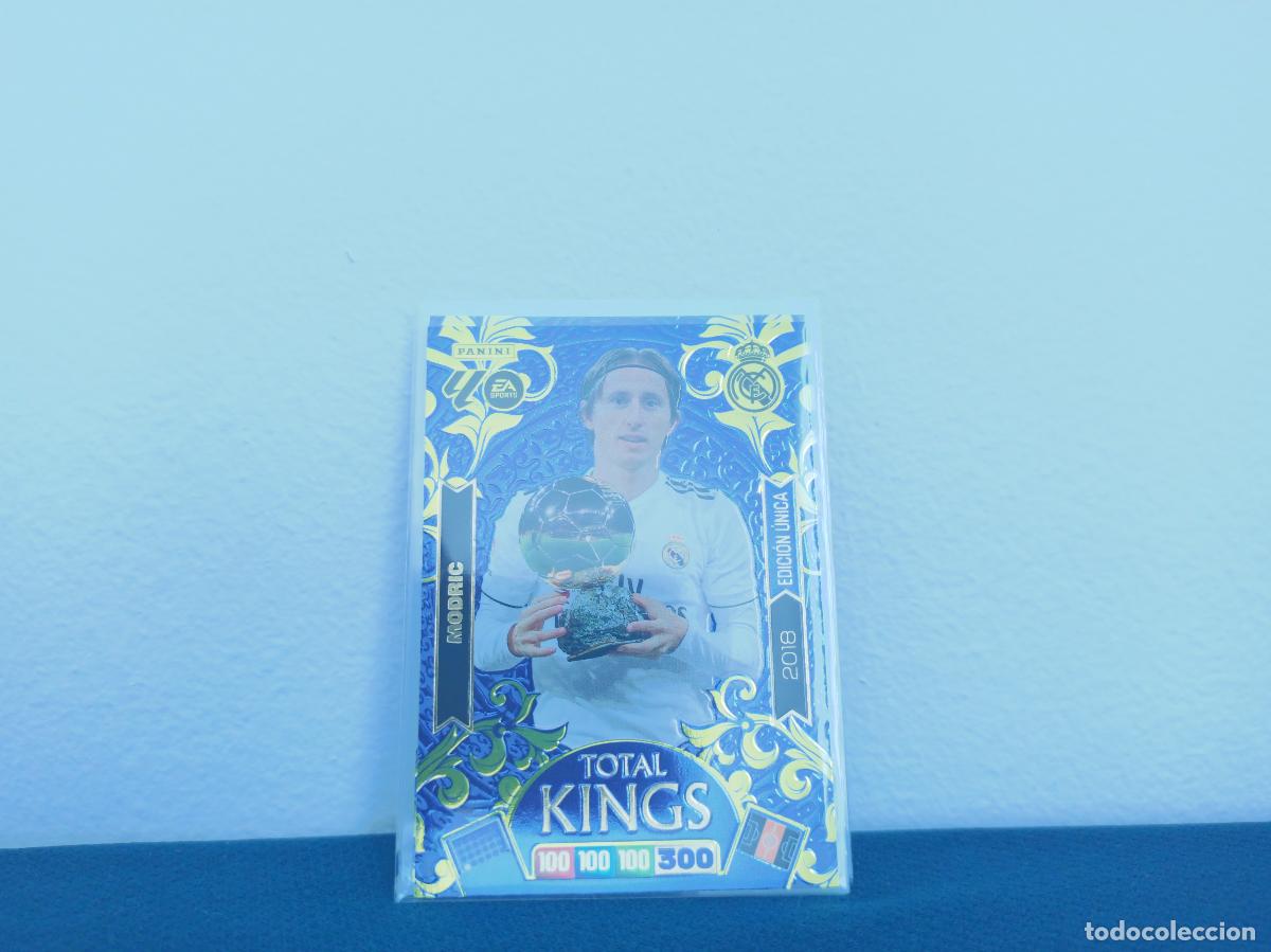 Coleccionismo Cromos antiguos: TOTAL KINGS 2018 EDICION UNICA MODRIC TOTAL KINGS REAL MADRID CROMO ADRENALYN XL 25 26