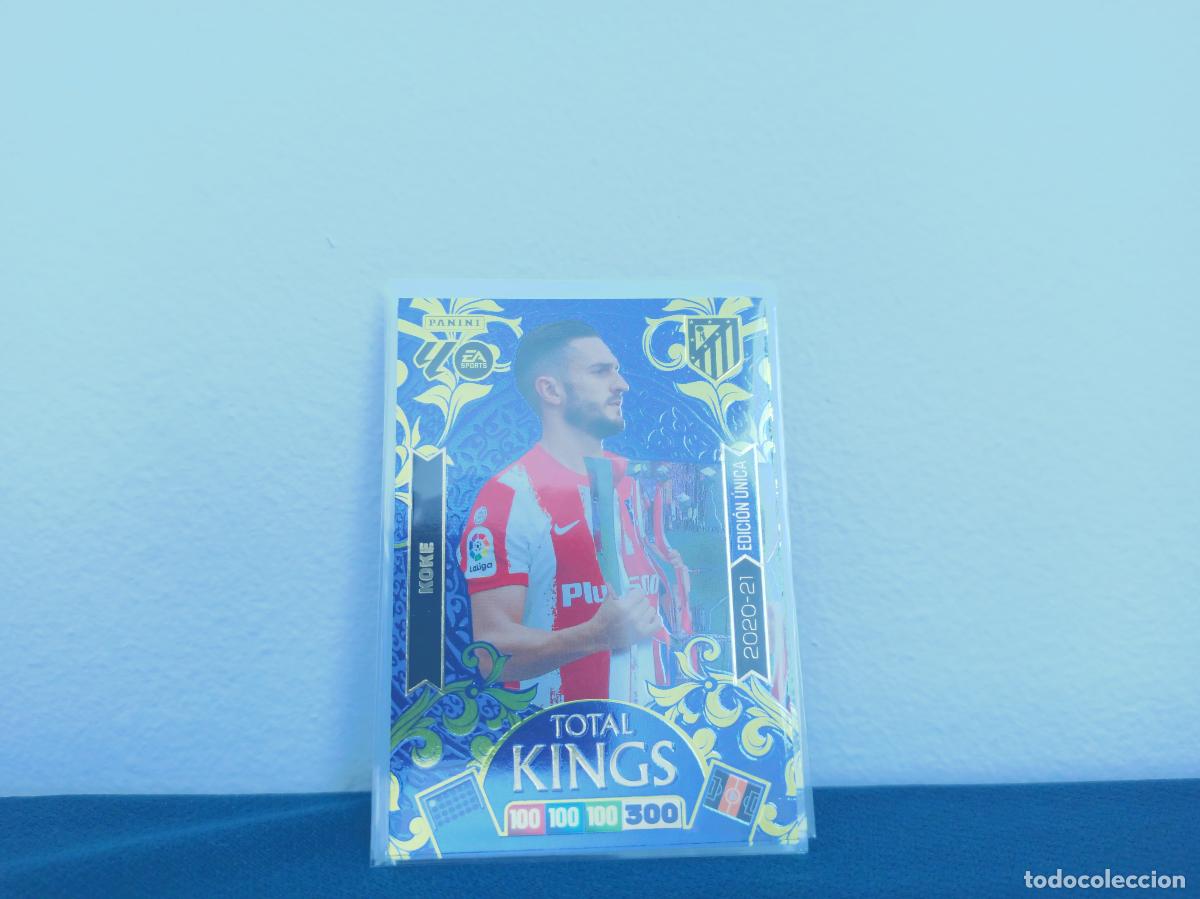 Collectable Antique Stickers: TOTAL KINGS 2020 2021 EDICION UNICA KOKE TOTAL KINGS ATLETICO DE MADRID CROMO ADRENALYN XL 25 26