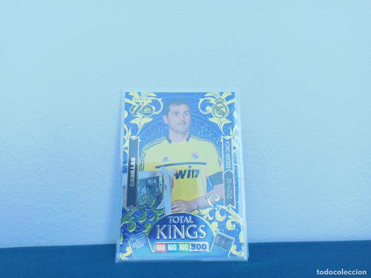 Collectable Antique Stickers: TOTAL KINGS 2012 EDICION UNICA CASILLAS TOTAL KINGS REAL MADRID CROMO ADRENALYN XL 25 26