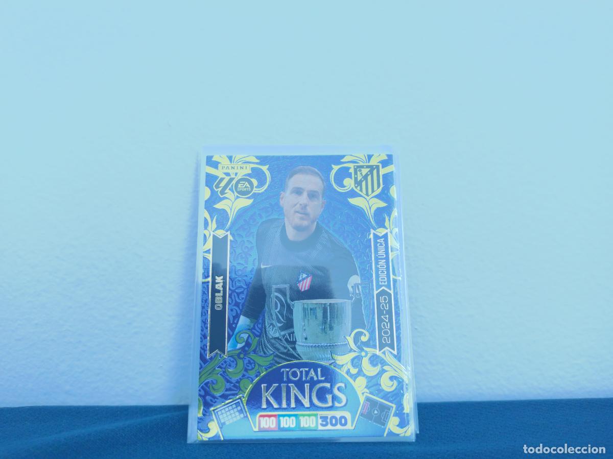 Collectable Antique Stickers: TOTAL KINGS 2024 2025 EDICION UNICA OBLAK TOTAL KINGS ATLETICO DE MADRID CROMO ADRENALYN XL 25 26