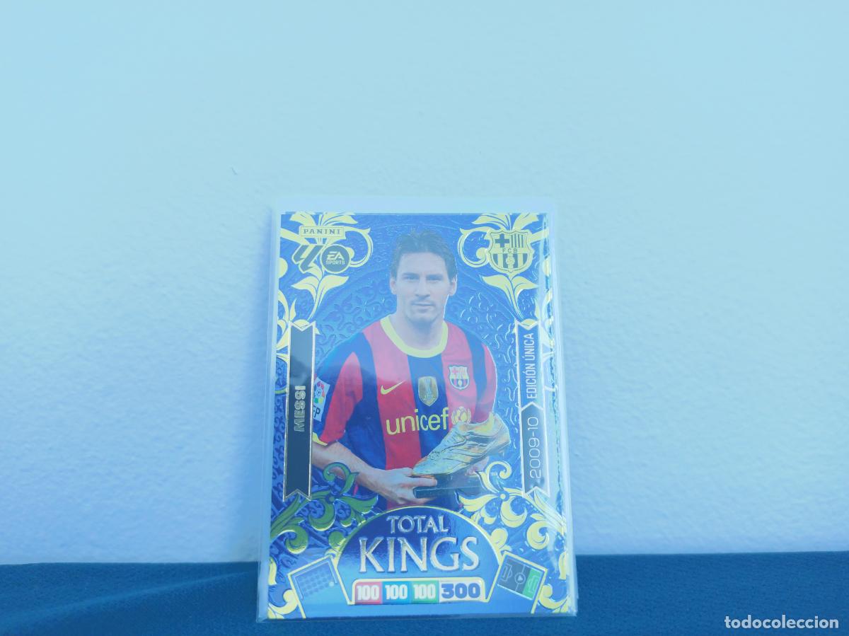 Coleccionismo Cromos antiguos: TOTAL KINGS 2009 2010 EDICION UNICA MESSI TOTAL KINGS BARCELONA CROMO ADRENALYN XL 25 26