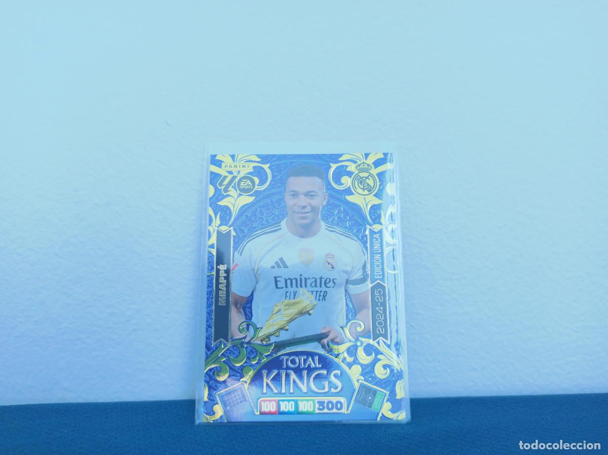 Coleccionismo Cromos antiguos: TOTAL KINGS 2024 2025 EDICION UNICA MBAPPE TOTAL KINGS REAL MADRID CROMO ADRENALYN XL 25 26