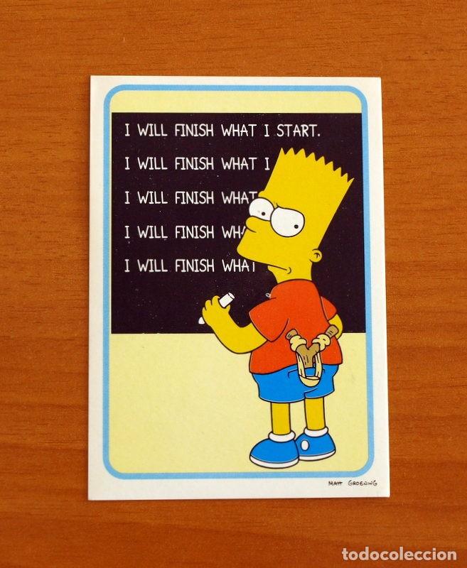 Coleccionismo Cromos antiguos: The Simpsons - Cromo N&ordm; 61 - Editorial Panini A&ntilde;o 1999 - Nunca Pegado