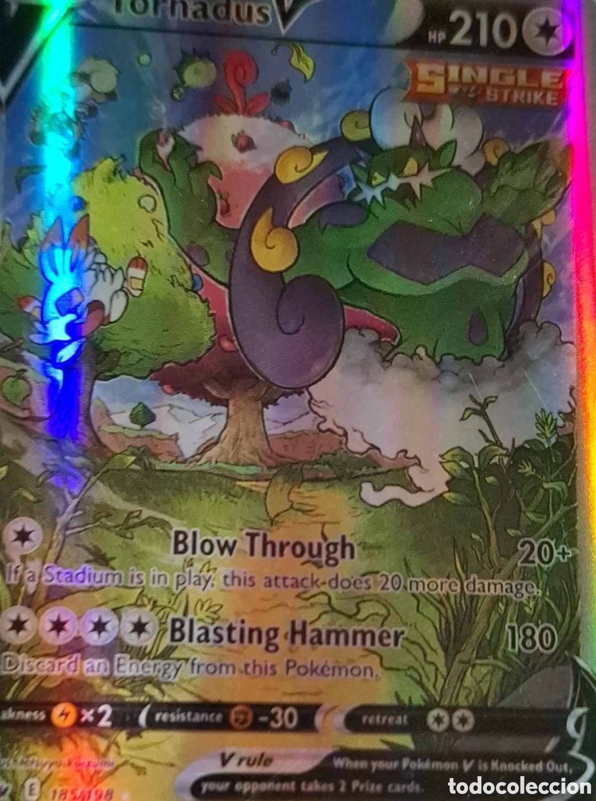 Coleccionismo Cromos antiguos: Carta pok&eacute;mon tornadus V
