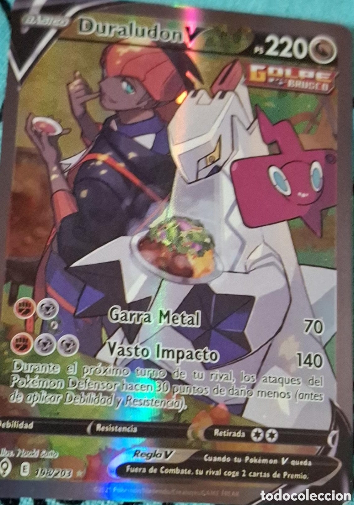 Coleccionismo Cromos antiguos: Carta pok&eacute;mon Duraludon V