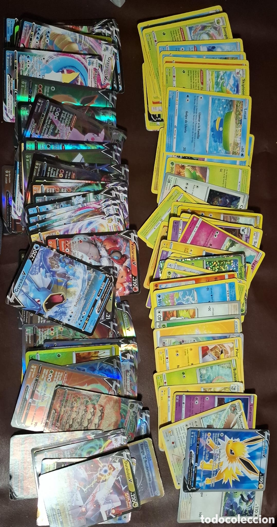 Coleccionismo Cromos antiguos: Lote 135 cartas pok&eacute;mon de todo tipo