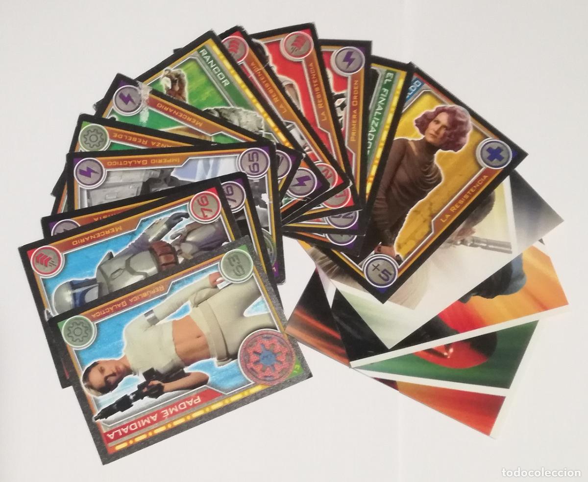 Coleccionismo Cromos antiguos: Lote de 15 cromos o cards del album Star Wars. El camino de los Jedi - Todos diferentes