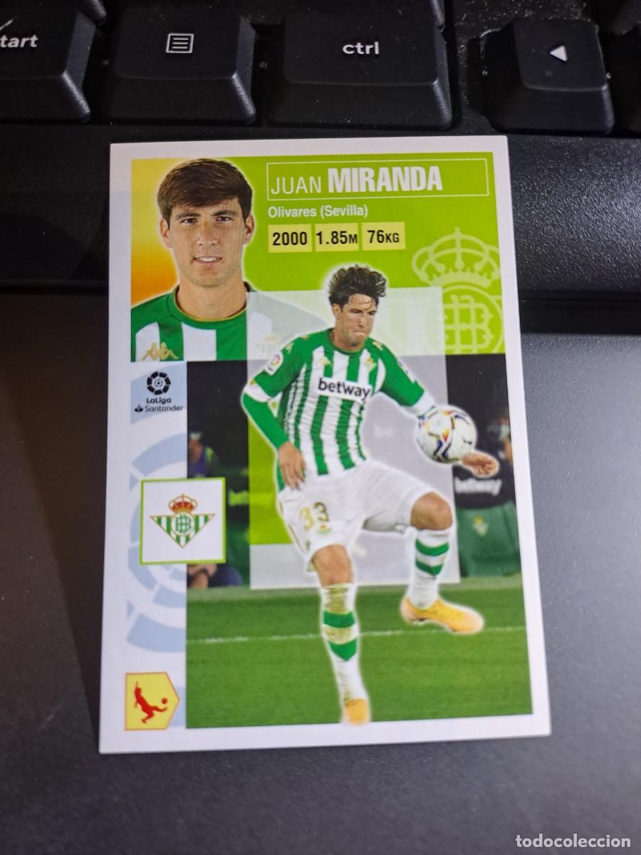 Coleccionismo Cromos antiguos: CROMO MIRANDA FICHAJE 44 ULTIMOS FICHAJES 44 BETIS LIGA 2020 2021 20 21 ESTE PANINI NUNCA PEGADO