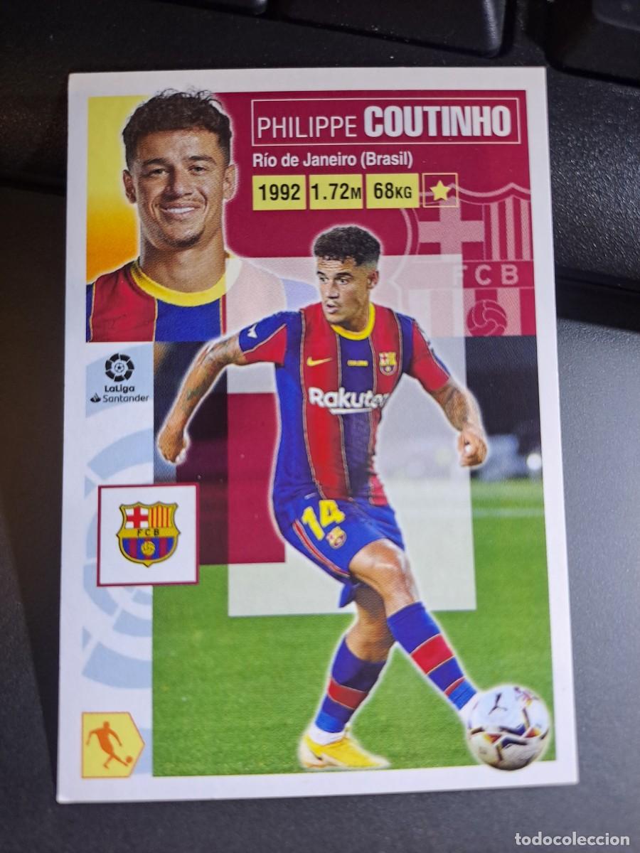 Coleccionismo Cromos antiguos: CROMO COUTINHO FICHAJE 45 ULTIMOS FICHAJES 45 BARCELONA LIGA 2020 2021 20 21 ESTE PANINI NUNCA PEGAD