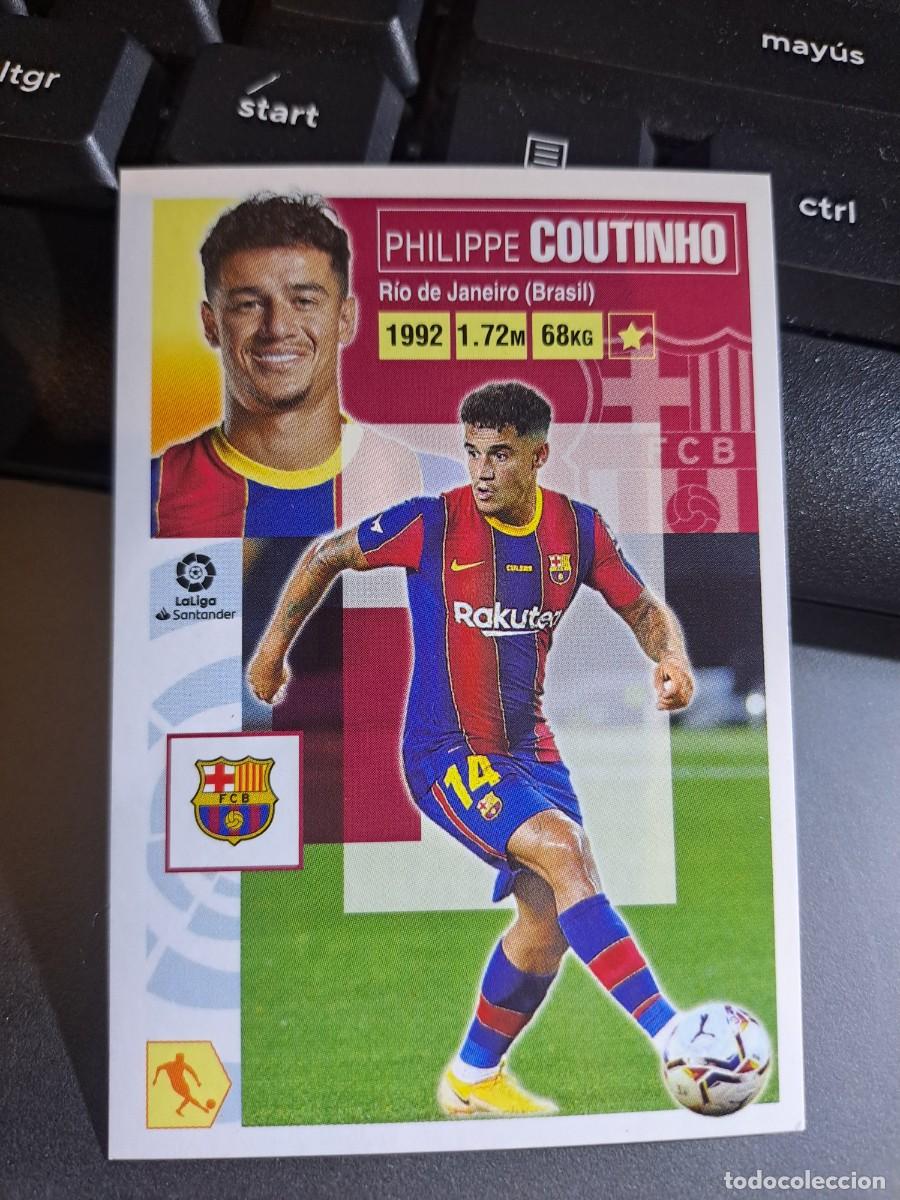 Coleccionismo Cromos antiguos: CROMO COUTINHO FICHAJE 45 ULTIMOS FICHAJES 45 BARCELONA LIGA 2020 2021 20 21 ESTE PANINI NUNCA PEGAD