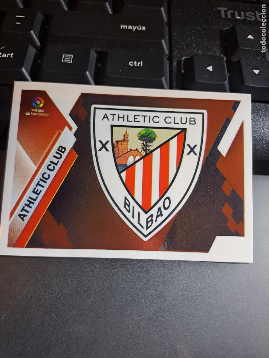 Coleccionismo Cromos antiguos: CROMO ESCUDO ATHLETIC CLUB DE BILBAO 3 LIGA 2019 2020 19 20 ESTE PANINI NUNCA PEGADO