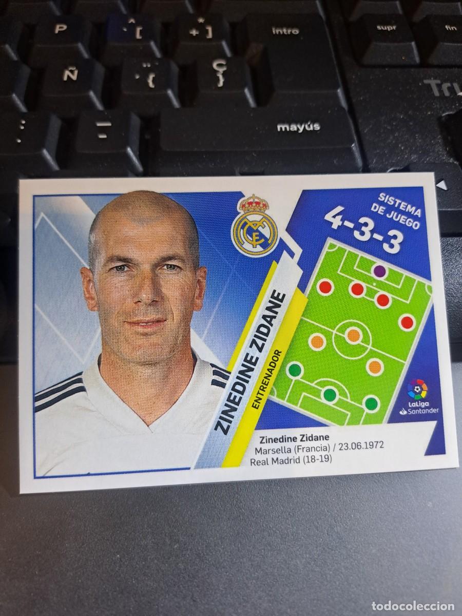 Coleccionismo Cromos antiguos: CROMO ZINEDINE ZIDANE 26 ENTRENADOR REAL MADRID LIGA 2019 2020 19 20 ESTE PANINI NUNCA PEGADO