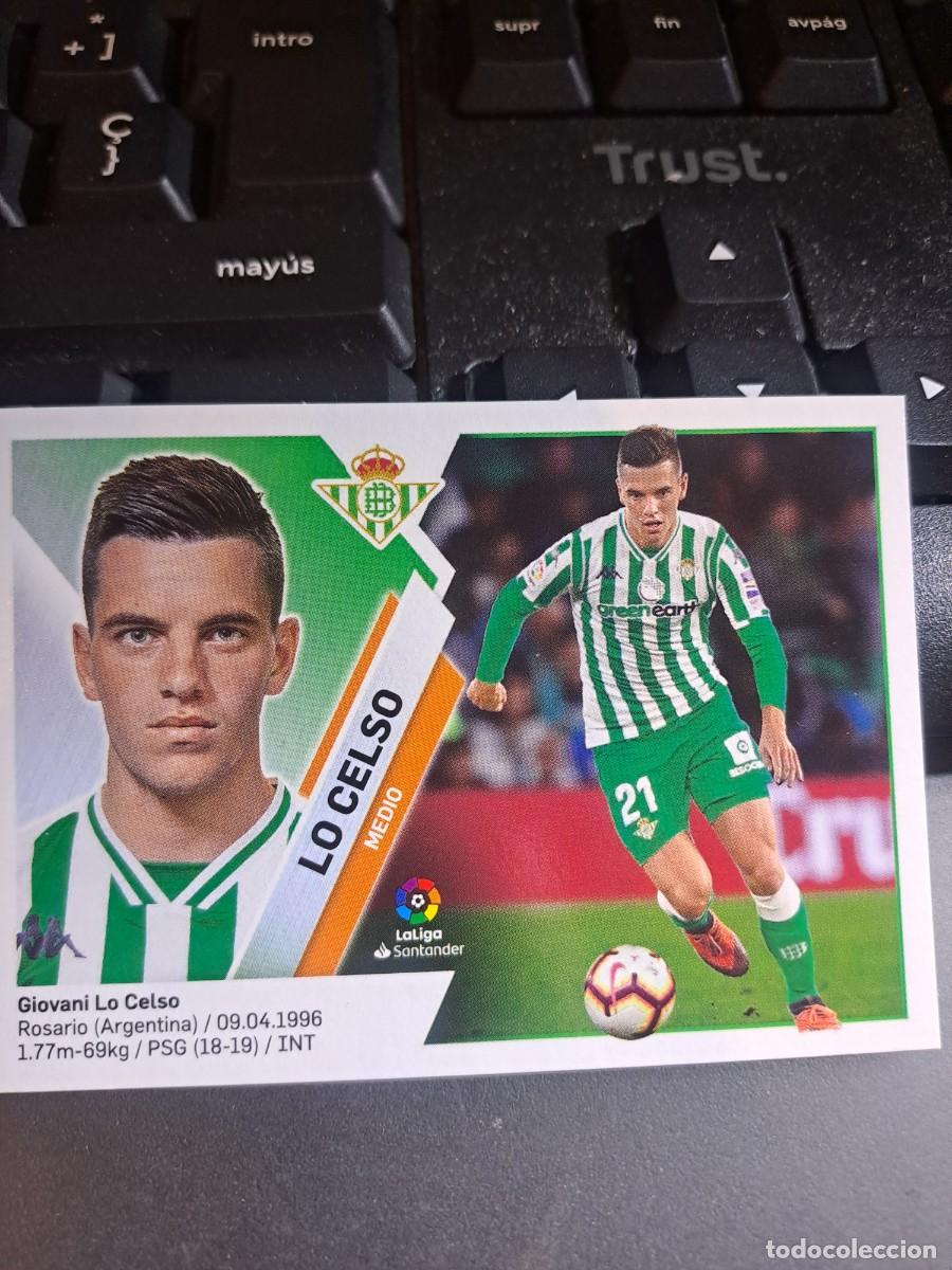 Coleccionismo Cromos antiguos: CROMO LO CELSO 13 BETIS LIGA 2019 2020 19 20 ESTE PANINI NUNCA PEGADO