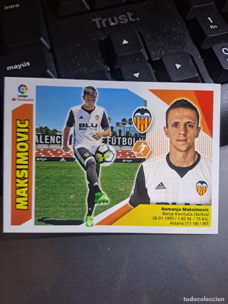 Coleccionismo Cromos antiguos: CROMO MAKSIMOVIC 8 VALENCIA LIGA 2019 2020 19 20 ESTE PANINI NUNCA PEGADO