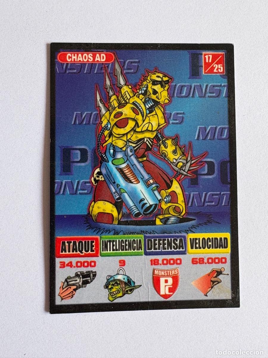 Coleccionismo Cromos antiguos: 18. CROMO BOLLYCAO BOLLY KAOS 1995 CHAOS AD N 17/25