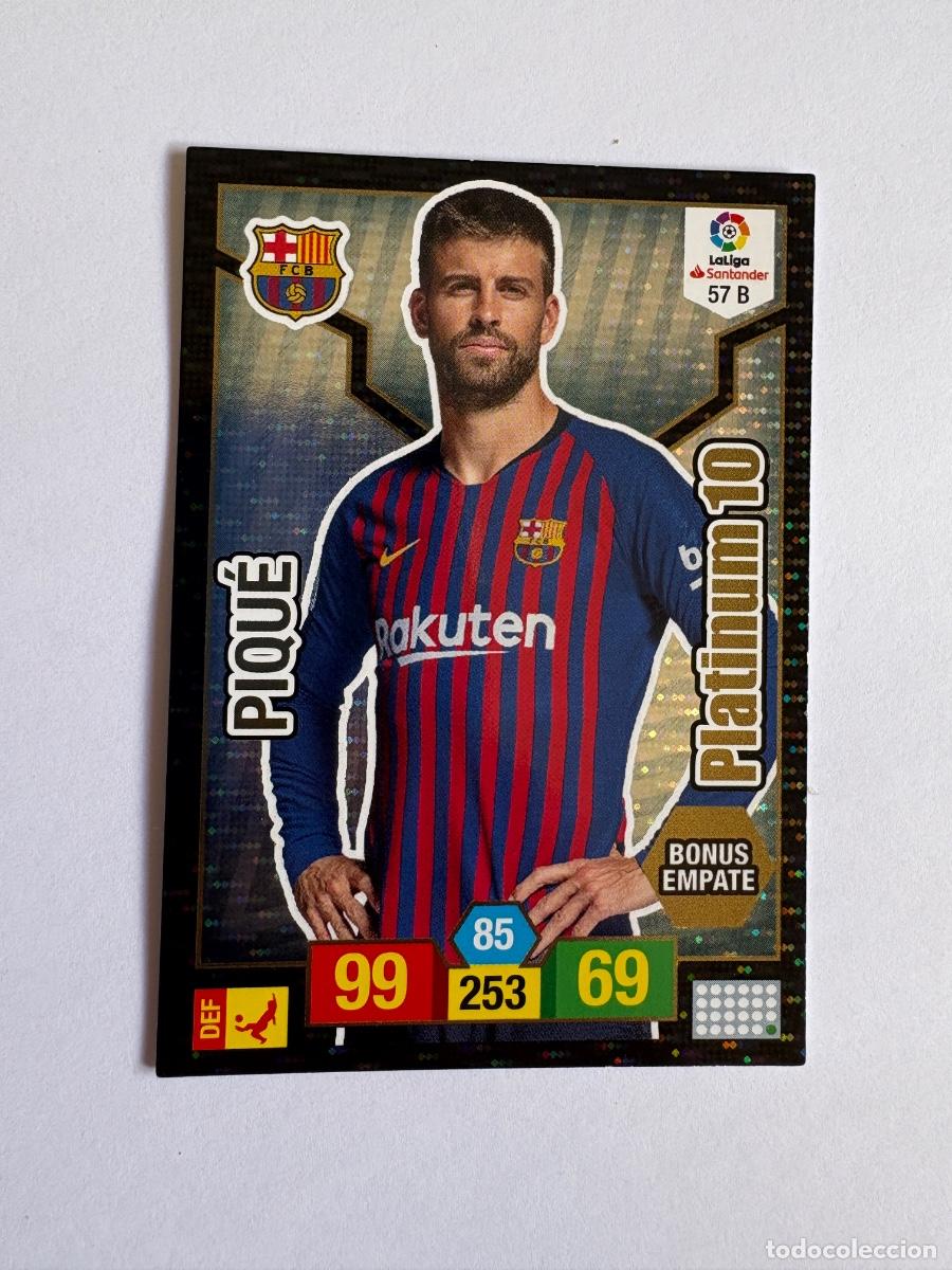 Coleccionismo Cromos antiguos: 18. CROMO ADRENALYN 2018-19 18-19 PLATINUM 10 PIQU&Eacute; N 57 B