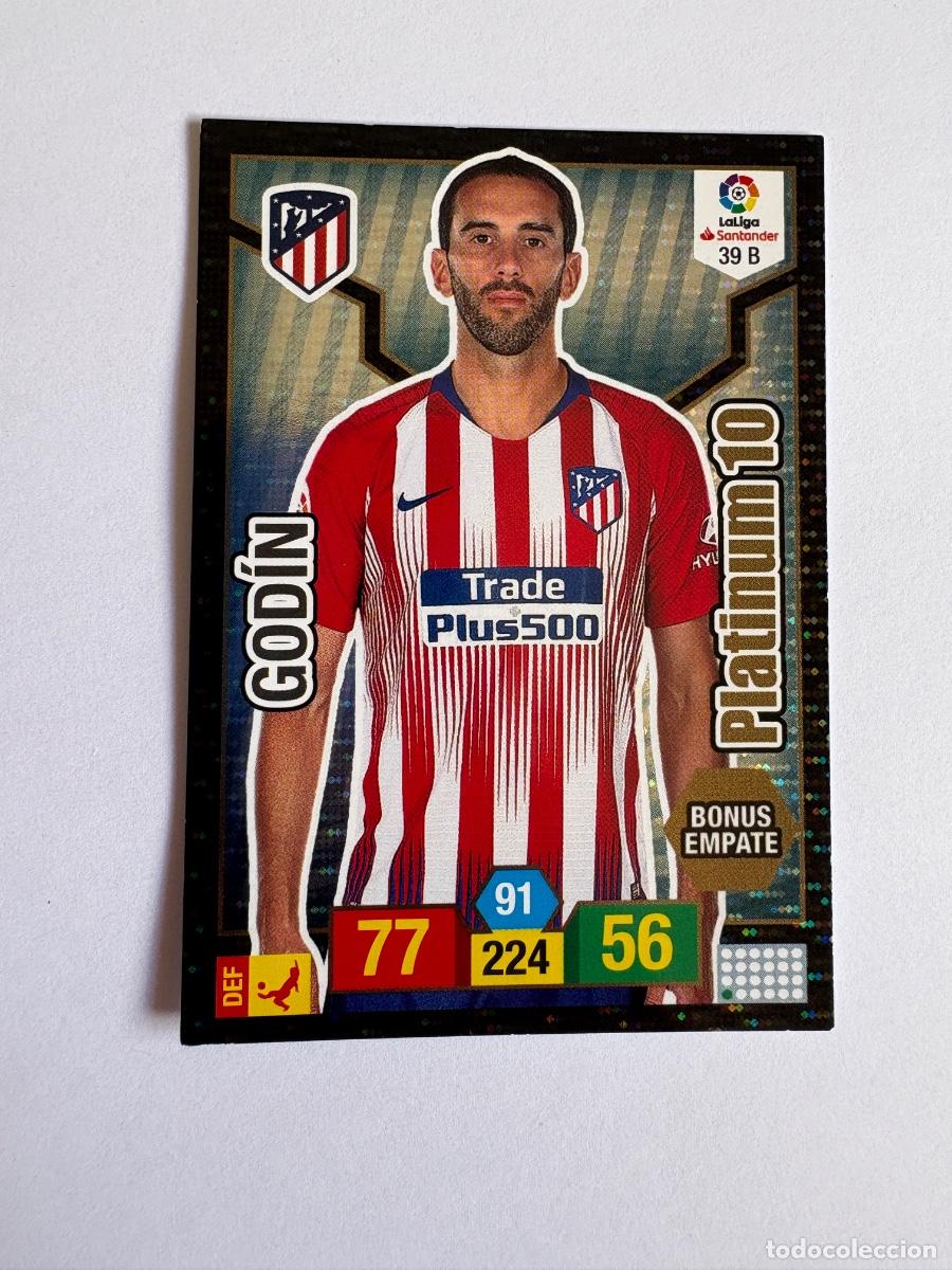 Coleccionismo Cromos antiguos: 18. CROMO ADRENALYN 2018-19 18-19 PLATINUM 10 GODIN N 39 B