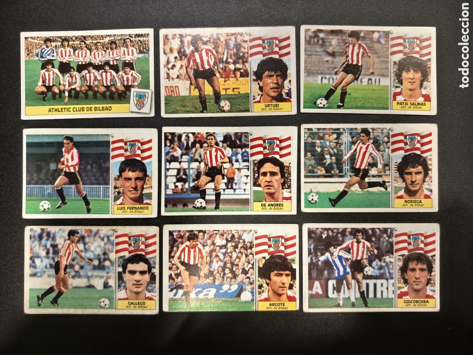Coleccionismo Cromos antiguos: 9 Cromos diferentes sin pegar Athletic Club de Bilbao Ediciones Este 86-87 1986 1987 1986-87