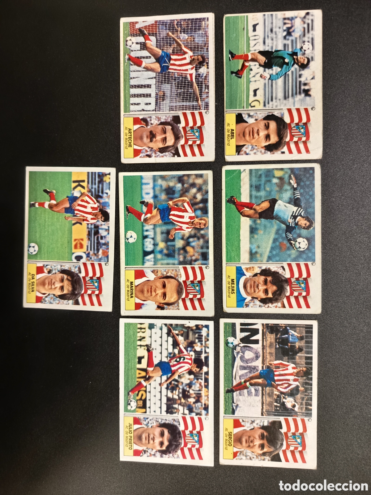 Coleccionismo Cromos antiguos: 14 Cromos diferentes sin pegar Club Atl&eacute;tico de Madrid Ediciones Este 86-87 1986 1987 1986-87