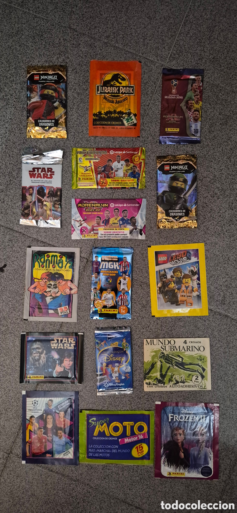 Coleccionismo Cromos antiguos: SOBRES SIN ABRIR LEGO STAR WARS